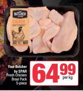 Your Butcher By Spar Fresh Chicken Braai Pack 5 Piece-Per Kg