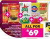 2xSunblast Spaghetti/Macaroni 500g,WhiteStar Maize 1kg,Snowflake Cake Flour 1Kg & Selati Bn Sugar 1k