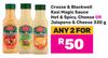 Crosse & Blackwell Kasi Magic Sauce Hot & Spicy, Cheese Or Jalapeno & Cheese 330g-For Any 2