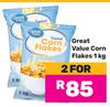 Great Value Corn Flakes-For 2 x 1Kg