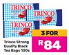Trinco Strong Quality Black Tea Bags-For 3 x 100's Pack