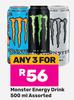 Monster Energy Drink Assorted-For Any 3 x 500ml