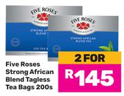 Five Roses Strong African Blend Tagless Tea Bags-For 2 x 200's Pack