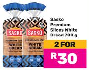 Sasko Premium Slices White Bread-For 2 x 700g