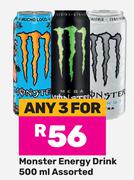 Monster Energy Drink Assorted-For Any 3 x 500ml