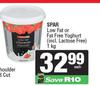 Spar Low Fat Or Fat Free Yoghurt-1Kg
