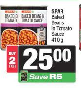 Spar Baked Beans In Tomato Sauce-For 2 x 410g