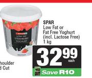 Spar Low Fat Or Fat Free Yoghurt-1Kg