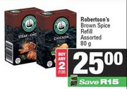 Robertson's Brown Spice Refill Assorted-For 2 x 80g