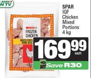Spar IQF Chicken Mixed Portions-4Kg