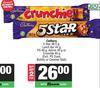Cadbury 5 Star 48.5g, Lunch Bar 44g, PS 48g, Astros 40g Or Crunchie 40g-For 2