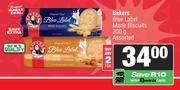 Bakers Blue Label Marie Biscuits Assorted-For 2 x 200g