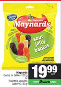 Maynards Gums Or Jellies 100g Or Beacon Liquorice Allsorts 150g-Each