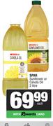 Spar Sunflower Or Canola Oil-2L