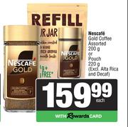 Nescafe Gold Coffee 200g Or Pouch 220g-Each