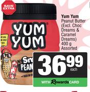 Yum Yum Peanut Butter Assorted-400g