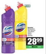 Domestos Multipurpose Stain Removal Thick Bleach Cleaner Assorted-750ml