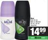 Mum Roll On For Men Or Women Assorted-45ml/50ml