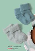 Babies 2 Pack Socks-Per Pack