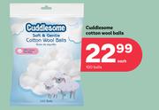 Cuddlesome Cotton Wool Balls 100 Balls-Each
