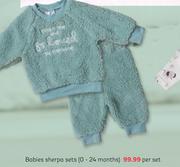   Babies Sherpa Sets (0-24 Months)-Per Set