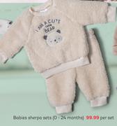    Babies Sherpa Sets (0-24 Months)-Per Set