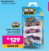 Zuru Metal Machines Color Change Cars 3 Pack 837229
