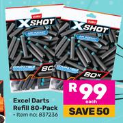 Zuru X-Shot Excel Darts Refill 80 Pack 837236