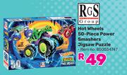 RGS Hot Wheels 50 Piece Power Smshers Jigsaw Puzzle 850034747