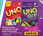 Uno Card Game Or Uno Flip Or Uno Teams Card Game 741401/850012142/850032608