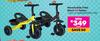 Movelo Kids Trike Black Or Yellow 850036372001/002