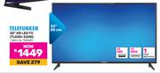 Telefunken 32" HD LED TV TLEDD-32HD 760620