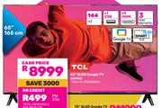 TCL 65" QLED Google TV 65P8K 850026046