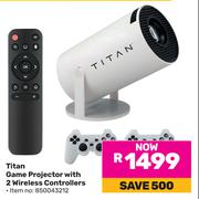 Titan Game Projector With 2 Wireless Controllers 850043212