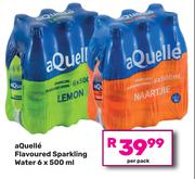 Aquelle Flavoured Sparkling Water-6 x 500ml Per Pack