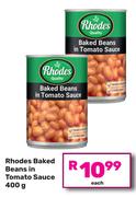 Rhodes Baked Beans In Tomato Sauce-400g