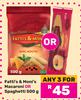 Fatti's & Moni's Macaroni Or Spaghetti-For 3 x 500g