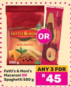 Fatti's & Moni's Macaroni Or Spaghetti-For 3 x 500g