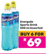 Energade Sports Drink Assorted-For 6 x 500ml