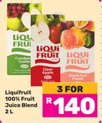 Liqui Fruit 100% Fruit Juice Blend-For 3 x 2Ltr