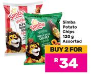 Simba Potato Chips Assorted-For 2 x 120g