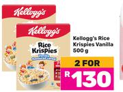 Kellogg's Rice Krispies Vanilla-For 2 x 500g