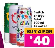 Switch Energy Drink Assorted-For 4 x 500ml