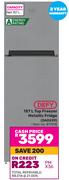 Defy 157L Top Freezer Metallic Fridge DAD239 817418