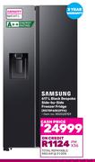 Samsung 617L Black Bespoke Side By Side Freezer/Fridge RS70F65K2FFA 850028159