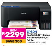 Epson Eco Tank L3211 Colour Multifunction Inkjet Printer 850022285