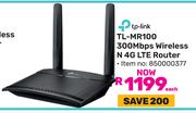 TP-Link TL-MR100 300Mbps Wireless N 4G LTE Router 850000377