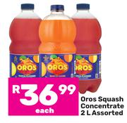 Oros Squash Concentrate Assorted-2L