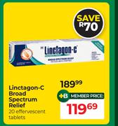 Linctagon-C Broad Spectrum Relief 20 Effervescent Tablets