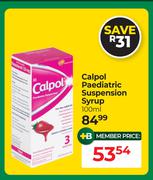 Calpol Paediatric Suspension Syrup-100ml